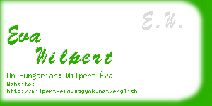 eva wilpert business card