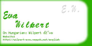 eva wilpert business card